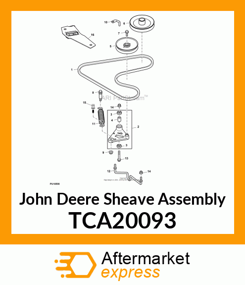 SHEAVE, TRACTION DRIVE ENGINE TCA20093