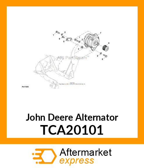 ALTERNATOR, 48V, 100 A TCA20101