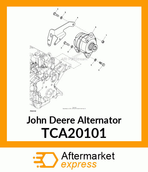 ALTERNATOR, 48V, 100 A TCA20101