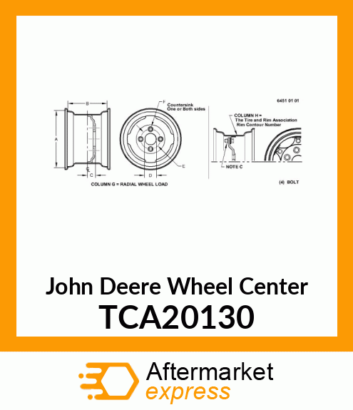 12 X 8.5 WHEEL ASSEMBLY TCA20130