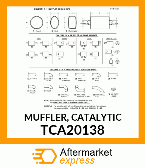 MUFFLER, CATALYTIC TCA20138