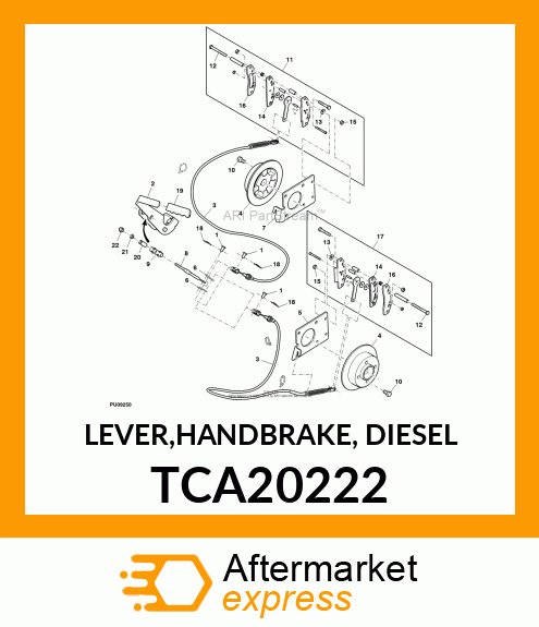 LEVER,HANDBRAKE, DIESEL TCA20222