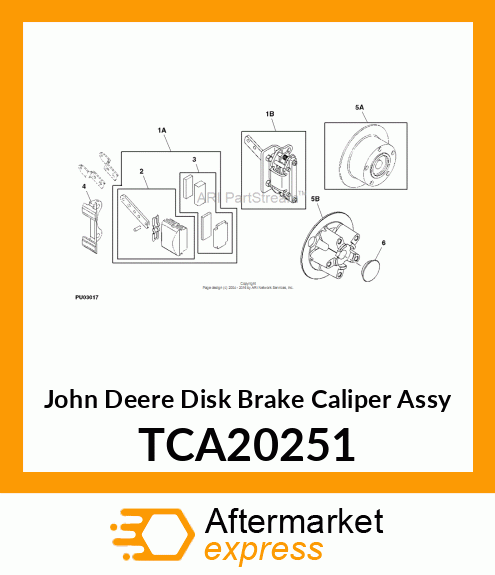 CALIPER WITH MOUNTING BRACKET, RT TCA20251