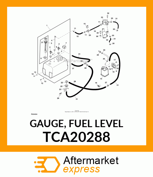 GAUGE, FUEL LEVEL TCA20288