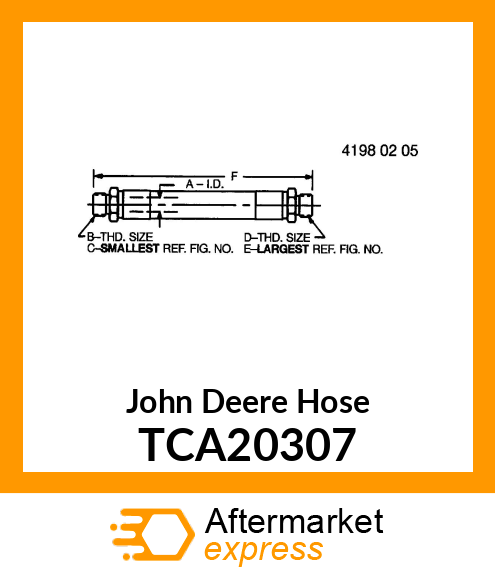 ASSY, FUEL INJ HOSE W/ CONNECTORS TCA20307