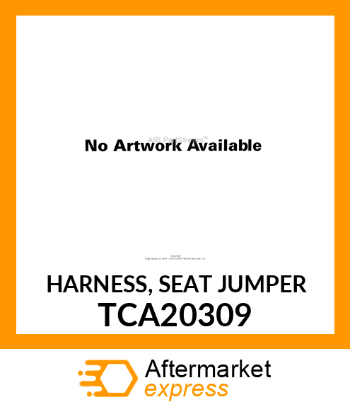 HARNESS, SEAT JUMPER TCA20309