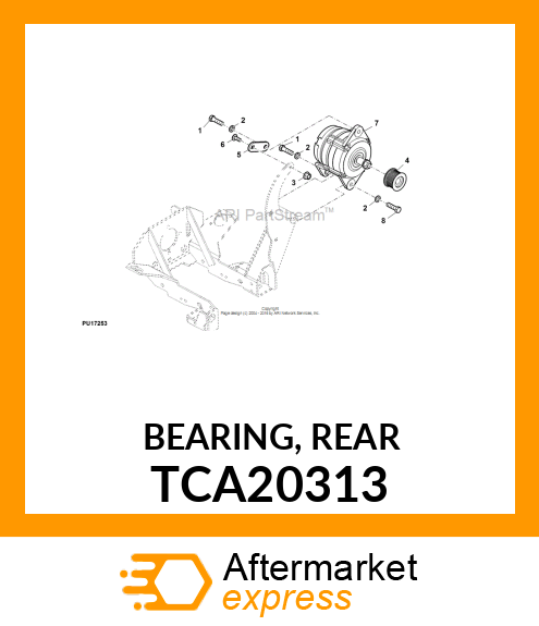 BEARING, REAR TCA20313