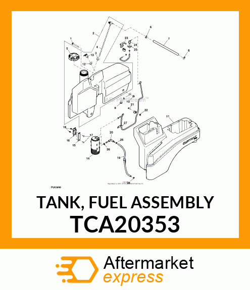 TANK, FUEL ASSEMBLY TCA20353