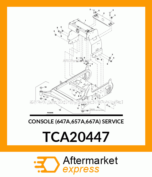 CONSOLE (647A,657A,667A) SERVICE TCA20447