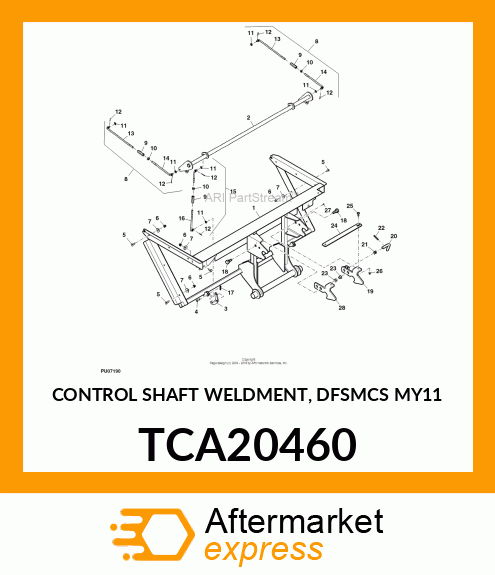 CONTROL SHAFT WELDMENT, DFSMCS MY11 TCA20460