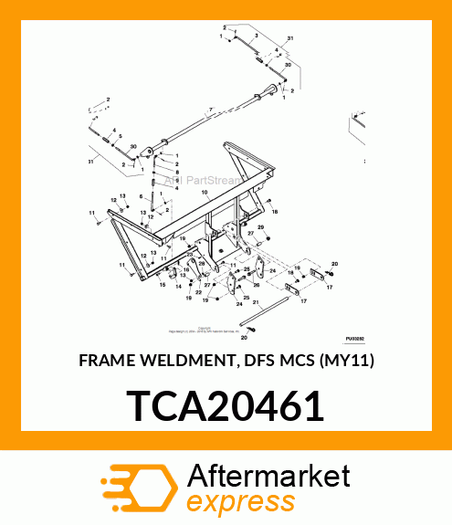 FRAME WELDMENT, DFS MCS (MY11) TCA20461