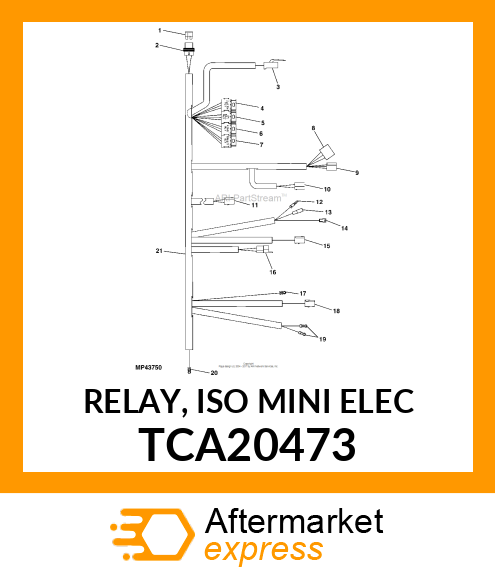 RELAY, ISO MINI ELEC TCA20473