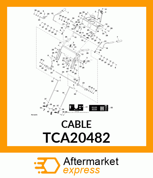 CABLE, THROTTLE TCA20482