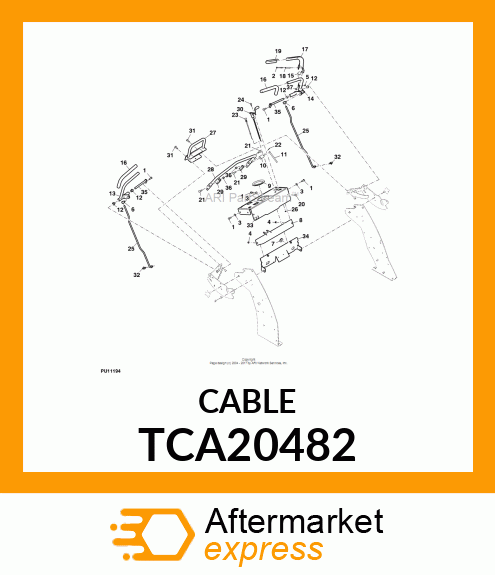 CABLE, THROTTLE TCA20482