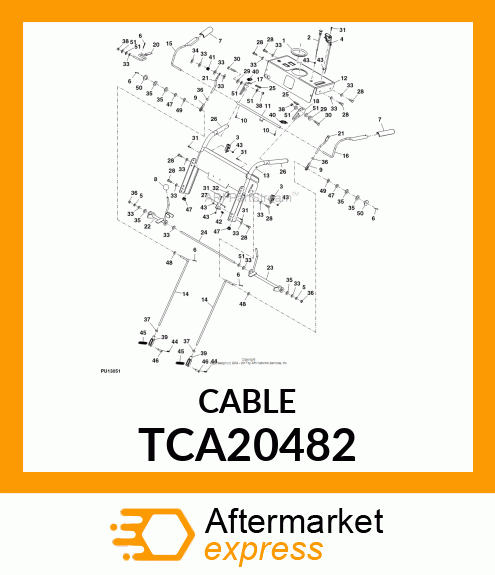 CABLE, THROTTLE TCA20482