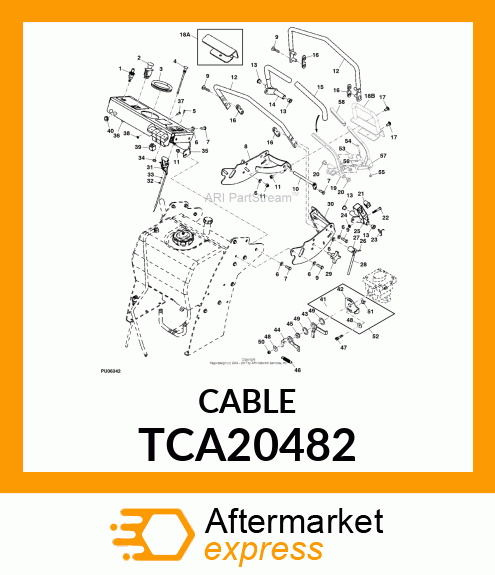 CABLE, THROTTLE TCA20482