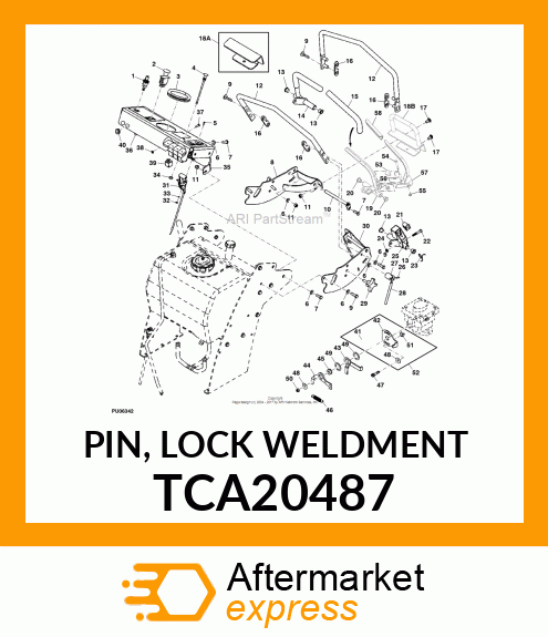 PIN, LOCK WELDMENT TCA20487