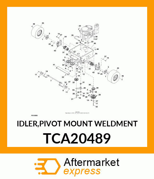 IDLER,PIVOT MOUNT WELDMENT TCA20489