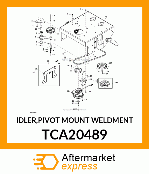 IDLER,PIVOT MOUNT WELDMENT TCA20489