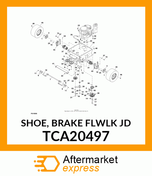 SHOE, BRAKE FLWLK JD TCA20497