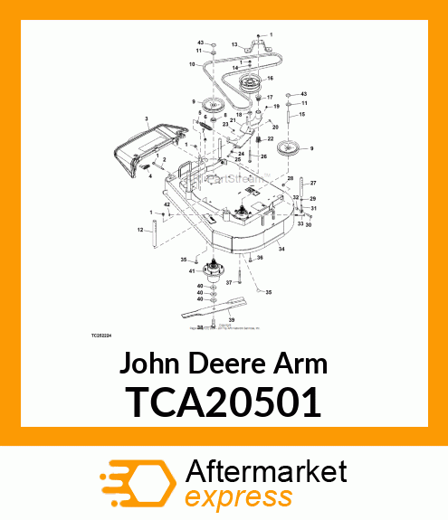 ARM, IDLER WELDMENT 36" TCA20501