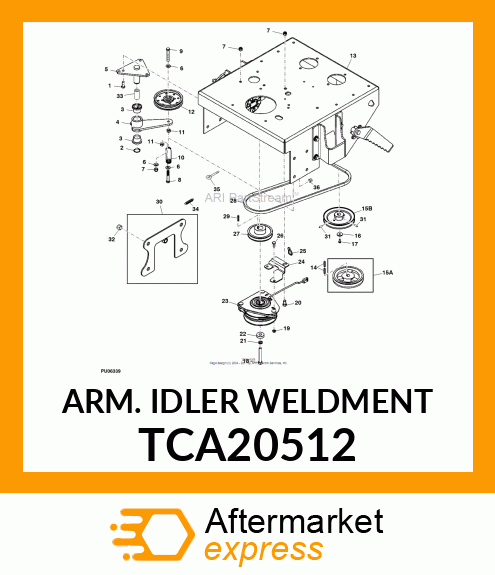 ARM. IDLER WELDMENT TCA20512