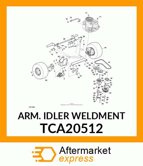 ARM. IDLER WELDMENT TCA20512