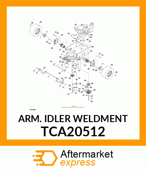 ARM. IDLER WELDMENT TCA20512