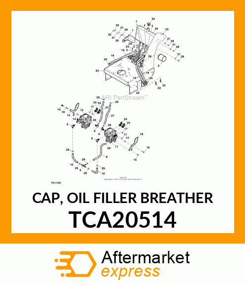 CAP, OIL FILLER BREATHER TCA20514