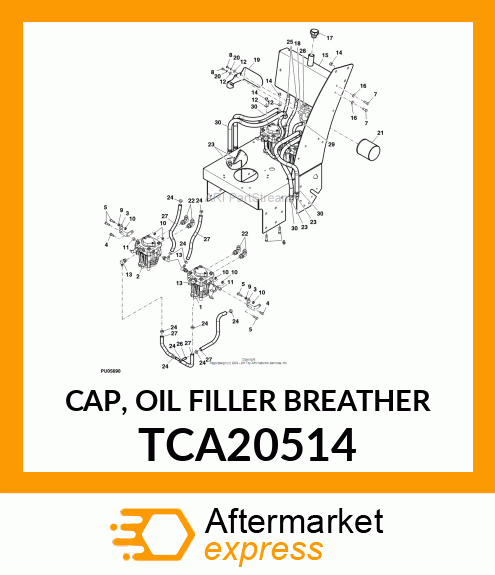 CAP, OIL FILLER BREATHER TCA20514