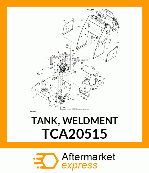 TANK, WELDMENT TCA20515