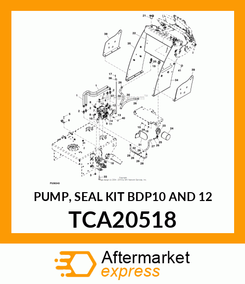 PUMP, SEAL KIT BDP10 AND 12 TCA20518