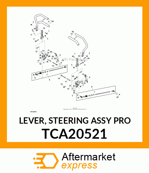 LEVER, STEERING ASSY PRO TCA20521