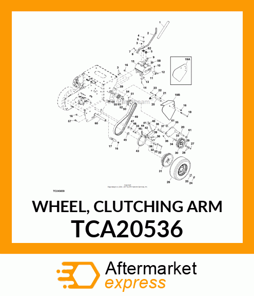 WHEEL, CLUTCHING ARM TCA20536