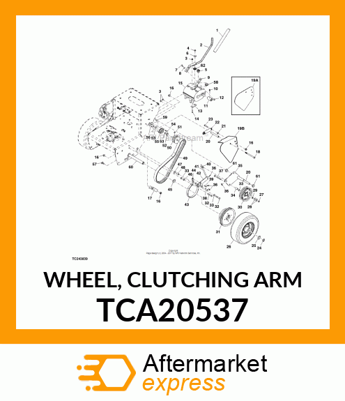 WHEEL, CLUTCHING ARM TCA20537