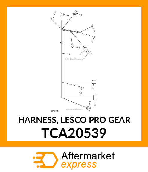 HARNESS, LESCO PRO GEAR TCA20539