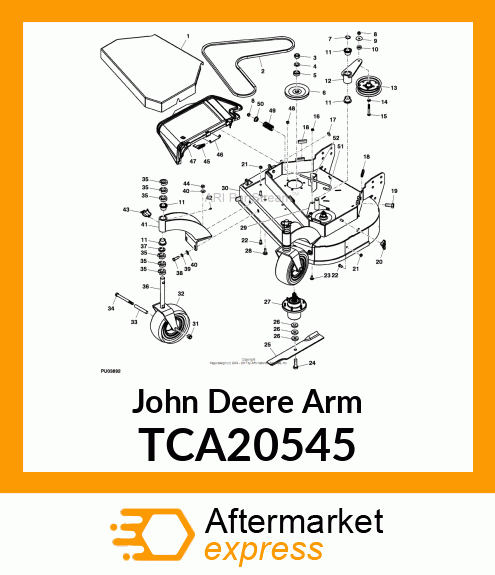 ARM, IDLER WELDMENT W/OFFSET TCA20545