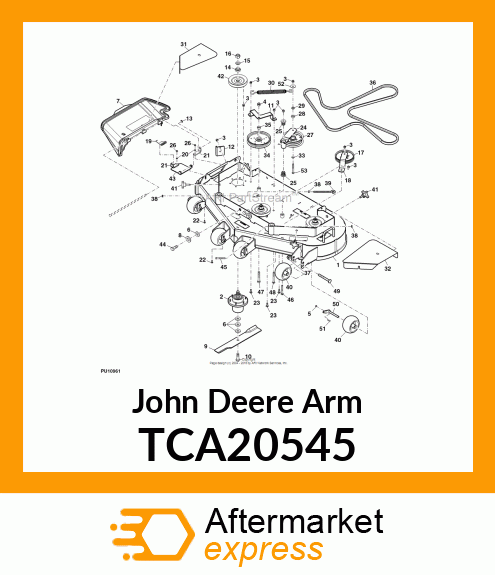 ARM, IDLER WELDMENT W/OFFSET TCA20545