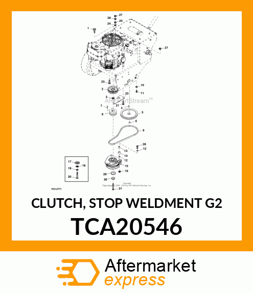 CLUTCH, STOP WELDMENT G2 TCA20546