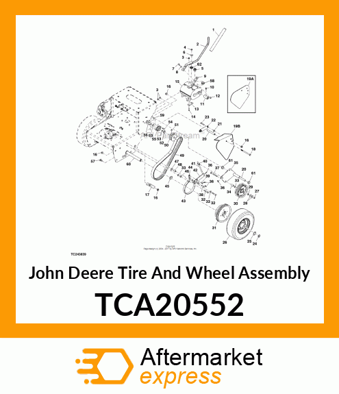 WHEEL, TIRE ASSEMBLY 6X3.5 TCA20552