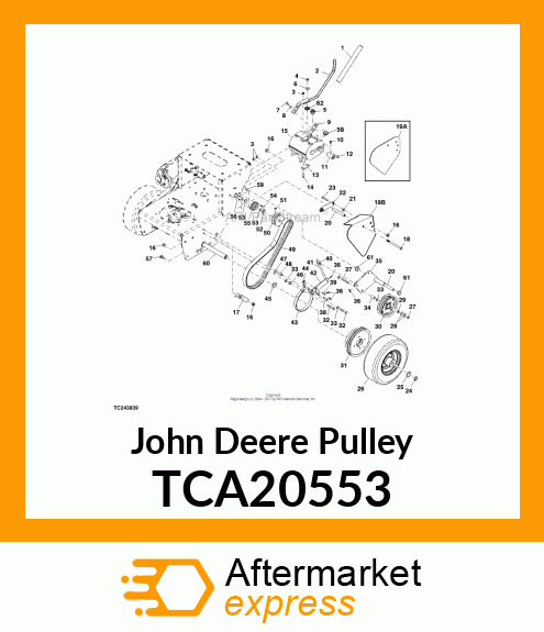 PULLEY, DRUM ASSY TCA20553