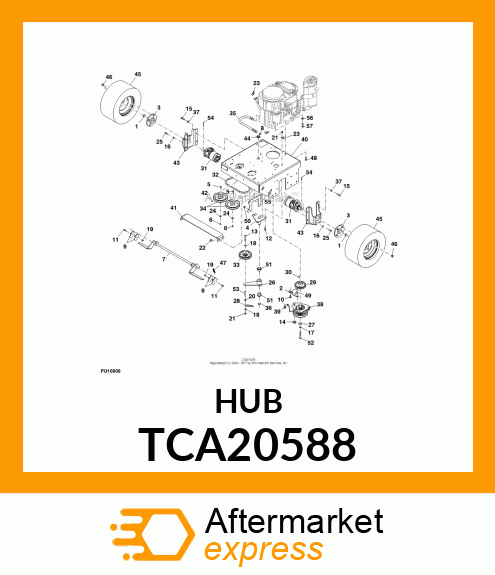 HUB, ASSEMBLY TCA20588