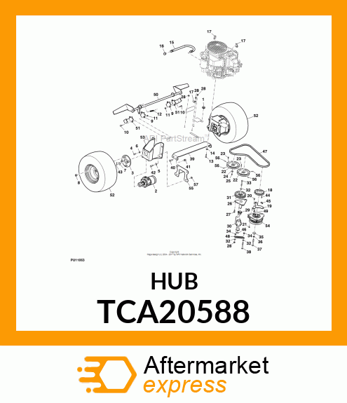 HUB, ASSEMBLY TCA20588