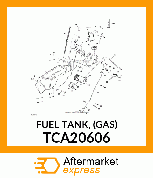 FUEL TANK, (GAS) TCA20606