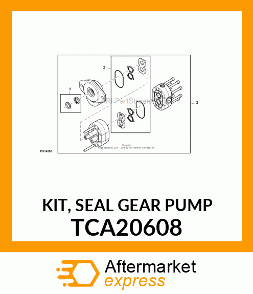 KIT, SEAL GEAR PUMP TCA20608