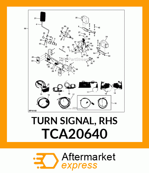 TURN SIGNAL, RHS TCA20640