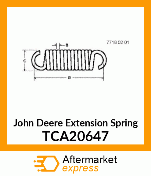 SPRING, DECK BELT TCA20647