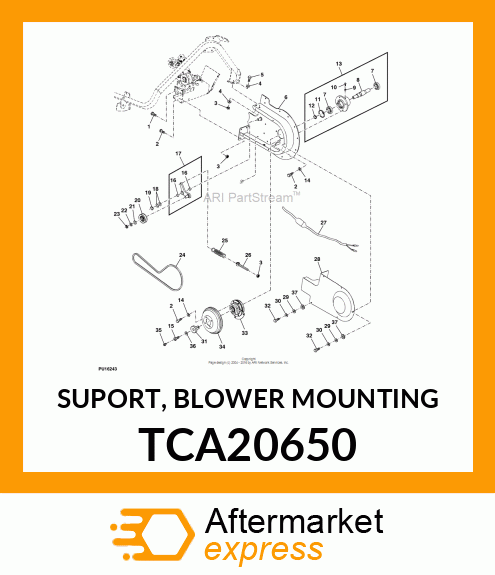 SUPORT, BLOWER MOUNTING TCA20650