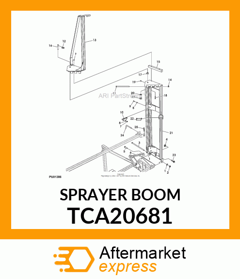 SPRAYER BOOM TCA20681