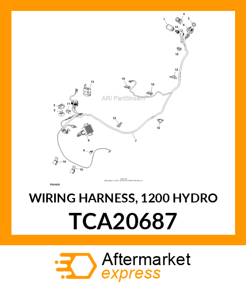 WIRING HARNESS, 1200 HYDRO TCA20687